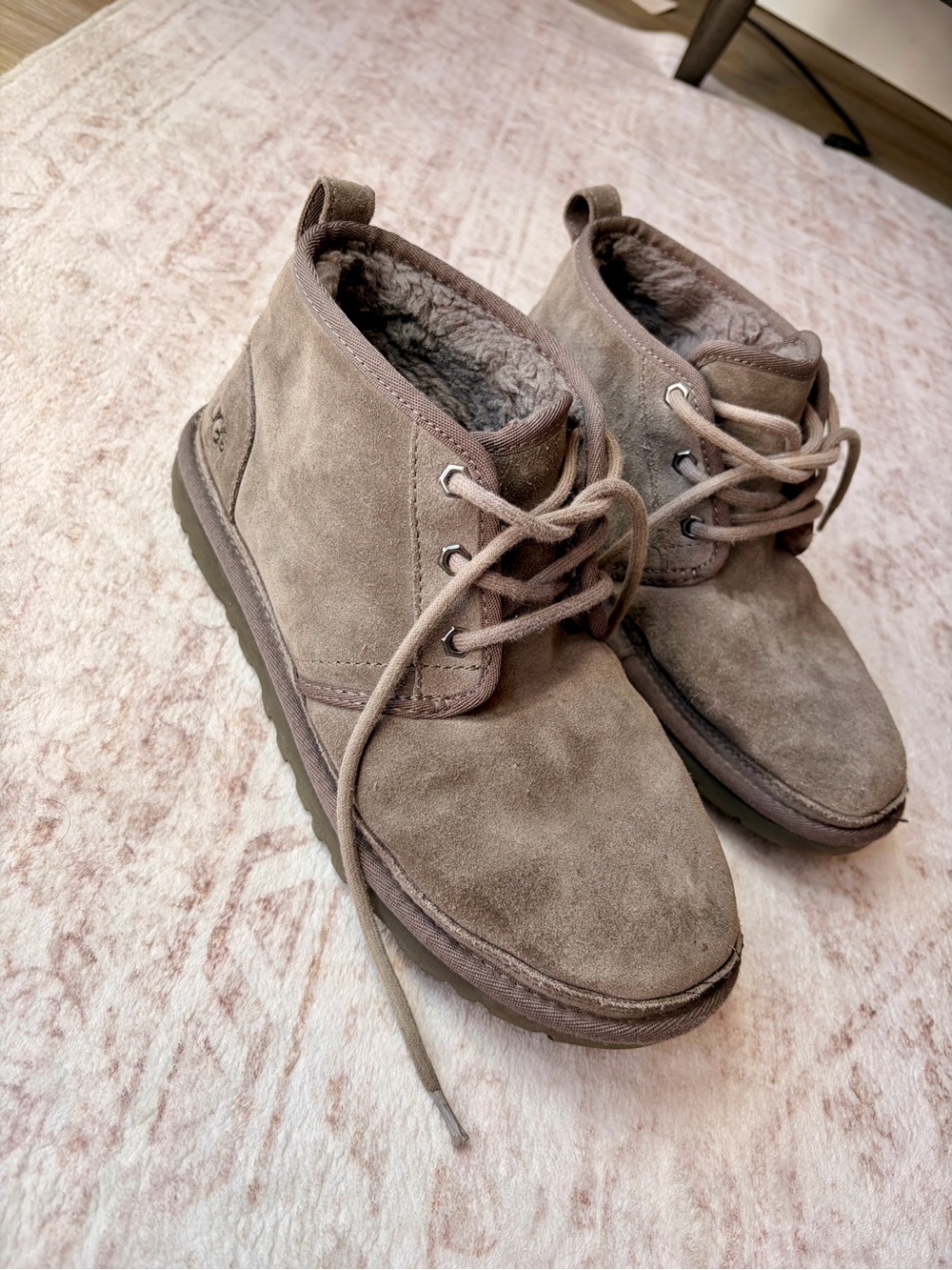 Women’s ugh Suede Lace-Up Boots in grey